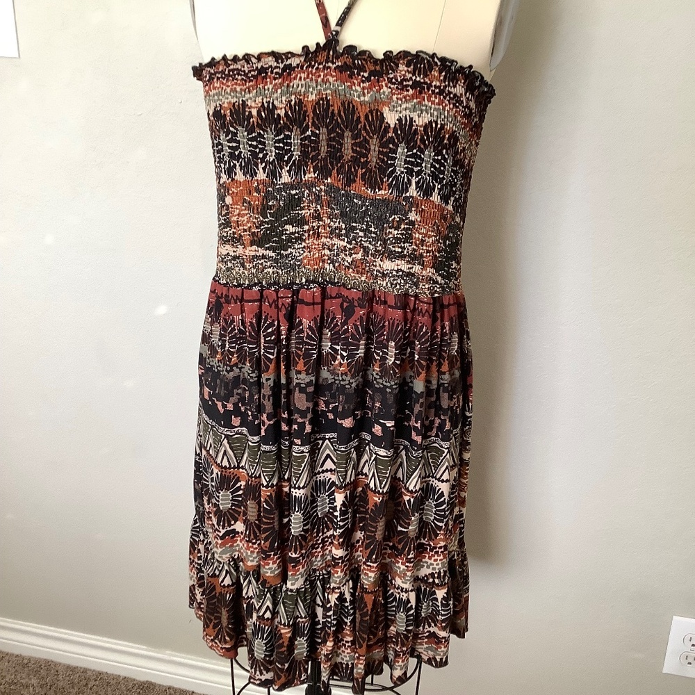 2X halter mini dress